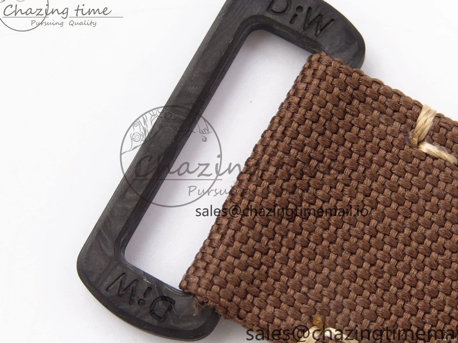 0120 Refined Daytona DIW “DESERT EAGLE”  White Carbon DIWF 1:1 Best Edition Cream Brown Dial on Brown Nylon Strap SH 1074